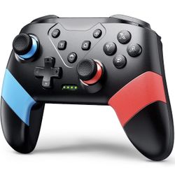 VOYEE Switch Controllers Compatible with Switch/Lite/OLED, Programming Wireless Pro Controller with Motion Control, Vibration, Wake-up, Turbo, Screens