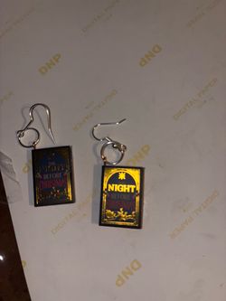 The Night Before Christmas Book Earrings