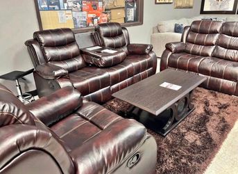 NEW SOFA AND LOVESEAT WITH OPTIONAL RECLINER INCLUDING FREE DELIVERY ORDER HERE PAY ON ARRIVAL