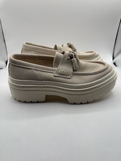 New Chuck Taylor All Star Lugged Heel Loafer Platform Suede Womens Size 7.5