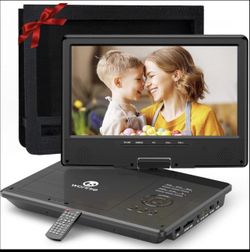 WONNIE 12.5 Inch Portable DVD Player with 10.5 Inch Swivel HD Screen