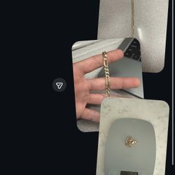 Solid 14k Figaro Bracelet 