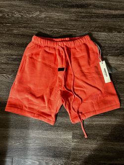 Fear of God Essentials Shorts Size Small Coral