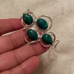 Malachite Cuff Size 7. 1/2