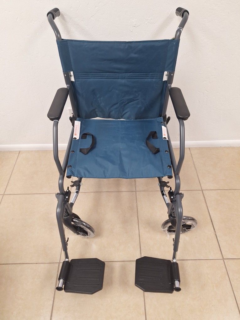 Durable Folding Steel Transport
Wheelchair
