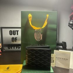 Goyard Black Victoire Bifold Wallet - Comes With Box 