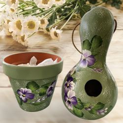 Mother’s Day Birdhouse & Flowerpot Set