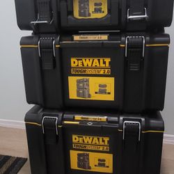 DEWALT TOUGHSYSTEM 2.4 24" TOWER TOOL BOX SYSTEM (3 PIECE SET)
