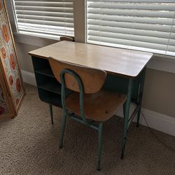MCM Vintage school Desk And Chair