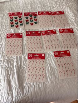 10 PACKAGES OF GEM STICKERS FOR CHRISTMAS