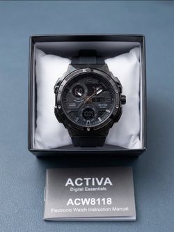 ACTIVA ACW8118 Tactical Ana-Digi Chronograph Watch - NIB/Flawless