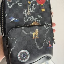 LV World Tour Damier Graphite Sling