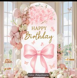 Birthday arch backdrop cover