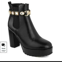 Juicy Couture Ladies Python Ankle Bootie  Size 7.5and 9