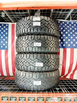 ✔️ Set of 4 Used Tires P265/65R18 GOODYEAR WRANGLER DURATRAC KEVLAR 265/65R18 ALL TERRAIN 265 65 18