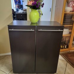 Mahogany Cabinets (2 Pcs)- Like NEW