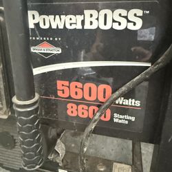 Briggs And Stratton Power boss Generator 