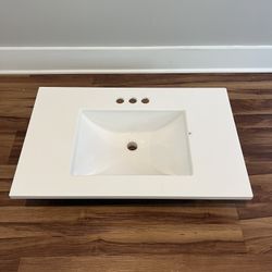Sink Vanity Top 31in x 22in Marble