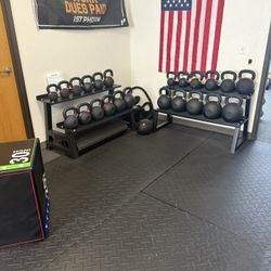 Premium Kettlebell Set – 18 to 53 lb (Powder Coat, Brand New)