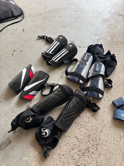 Mixed Lot of Soccer Shin Guards