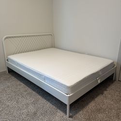 Queen Sized Bed Frame + Mattress