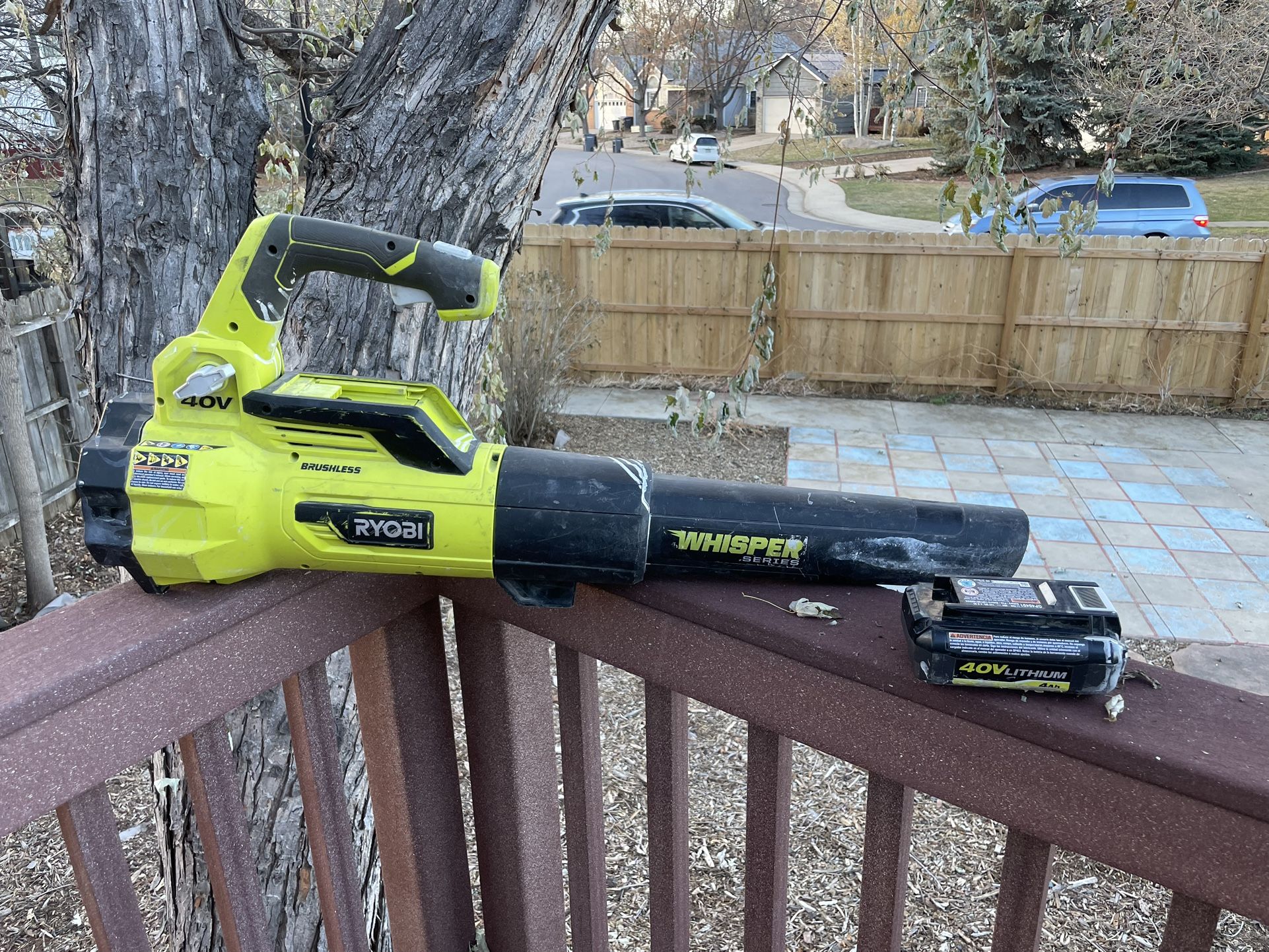 Ryobi 40 V Turbo Leaf Blower + Battery