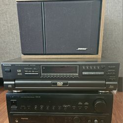 Pioneer Receiver/Bose Speaker/Panasonic CD/DVD Audio System