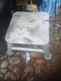 Alum. Step stool