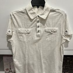 Kenneth Cole Men’s White Polo Shirt - Size S Used
