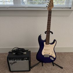 Squier Stratocaster and Fender Frontman Amp