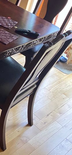 Beautiful Wooden Ornate Dining Chairs (Disassembled) - Upholstery DIY