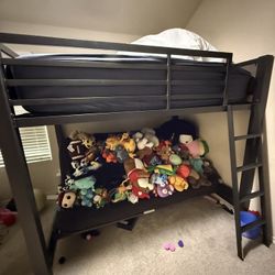 Full Size Bunk Bed Bottom Is Futon/bed