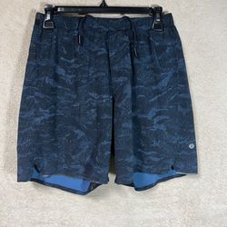 Lululemon Surge Shorts Lined 6.5” Mens Small Blue