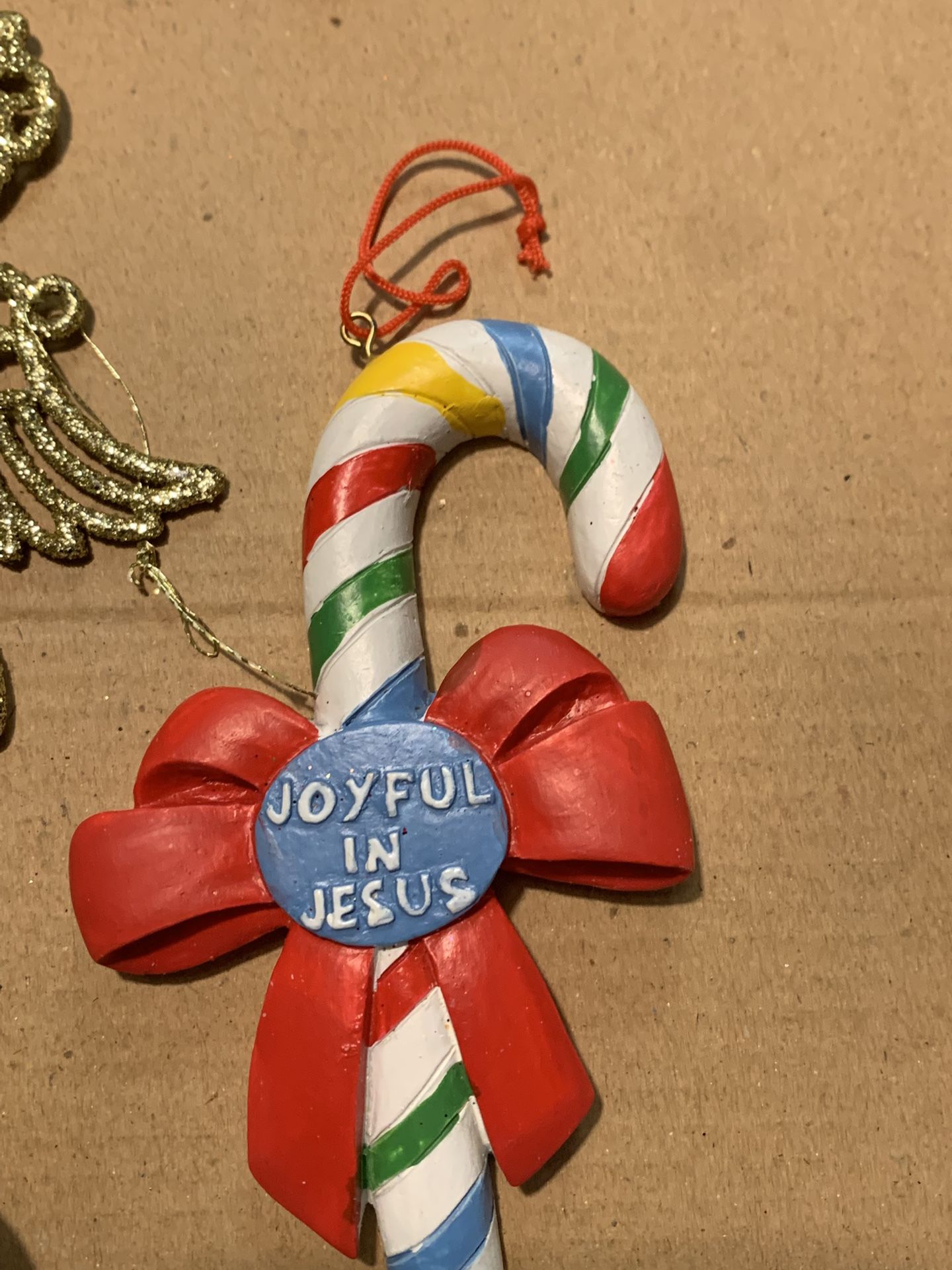 JOYFUL IN JESUS CANDY CANE TREE ORNAMENT