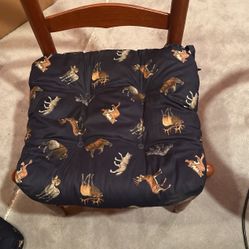 Wildlife Chair Cushions (2)  New