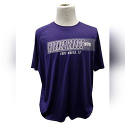 Rivalry Threads Size 2XL 50/52 Horned Frogs TCU Fort Worth, TX Short Sleeved Tee
