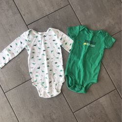 12 Month Boys Dino Onsies