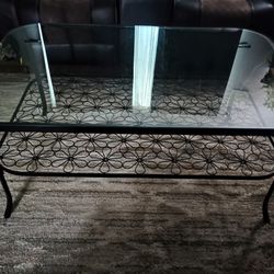 IKEA Glass Top Coffee Table 