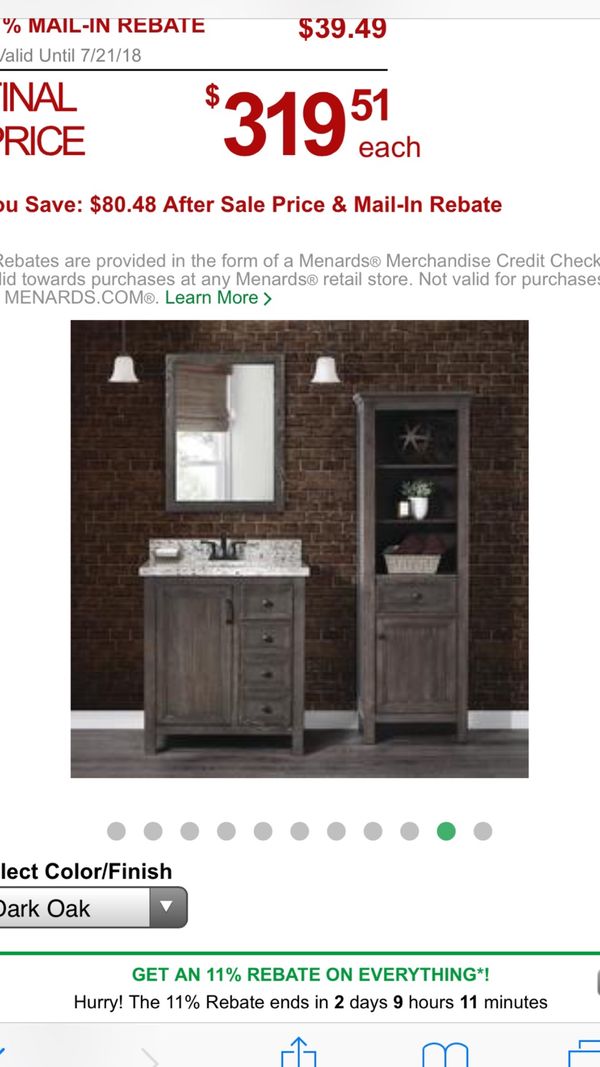 Hiland Vanity Dark Oak For In Bridgeview Il Offerup