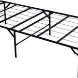 Twin 14" Foldable Metal Black Bed/cot Frame