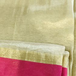 Brand New Golden Color Tissue Fabric..