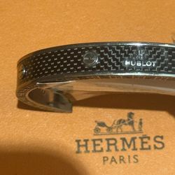 Hublot-branded Men’s Carbon Fiber & Stainless Steel Bracelet