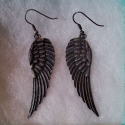 Vintage Angel Wings Earrings Aretes Cute Halloween