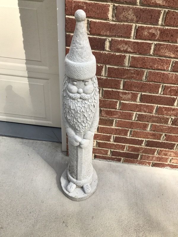 Stone-Concrete Santa Claus Garden Statue