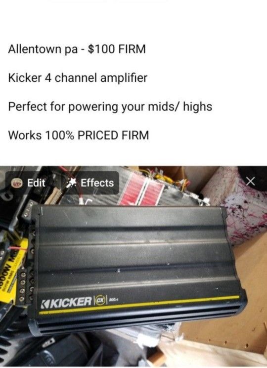 Kicker 4 Channel Amplifier