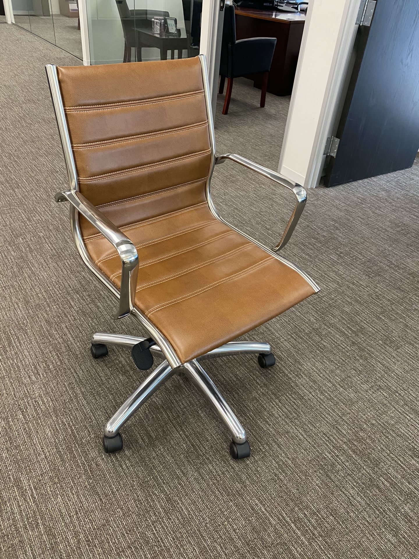 Leather Office Task Chairs (8)