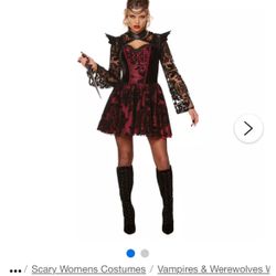 Women’s Vampire Halloween Costume Size L