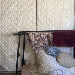 Two Twin Bed, Top Boxspring, And Bed Rails $175 For All 