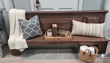 Handcrafted Rustic Front Entry Bench