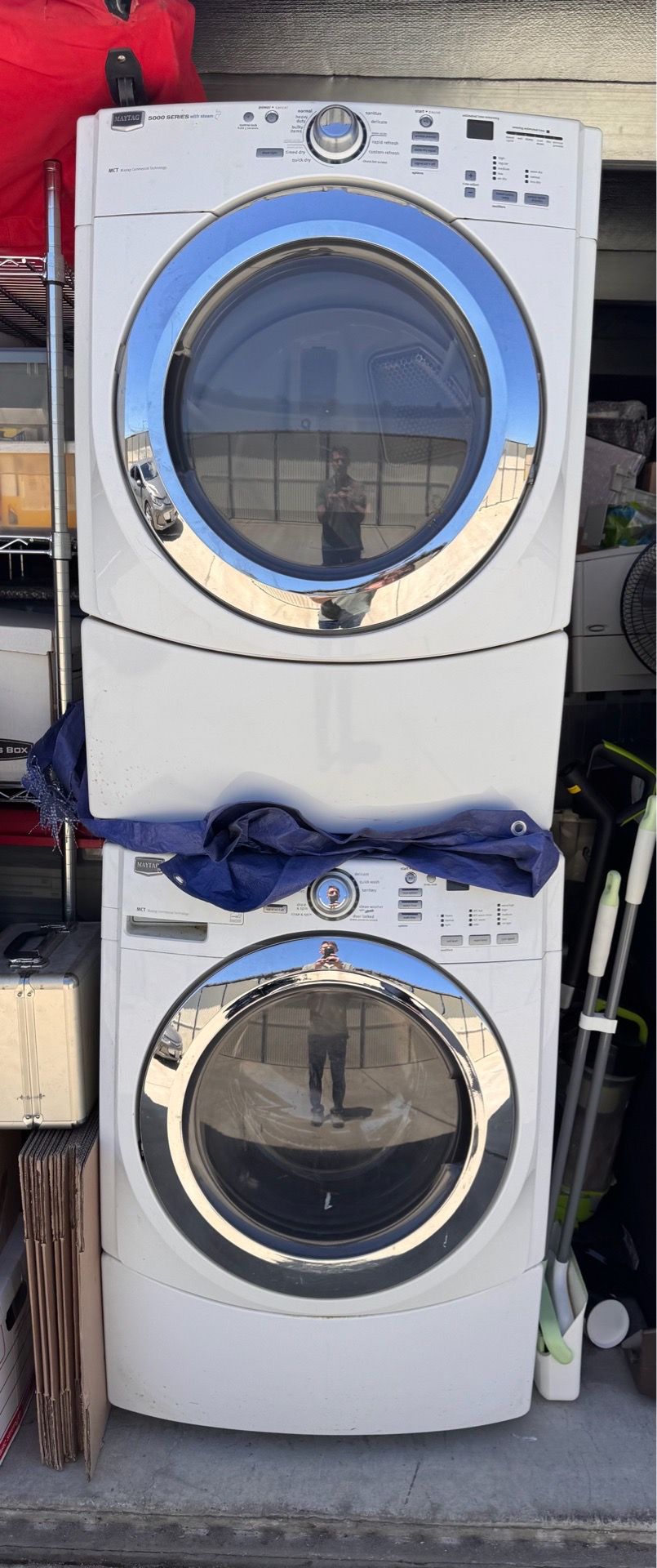 Maytag front loading washer and dryer
